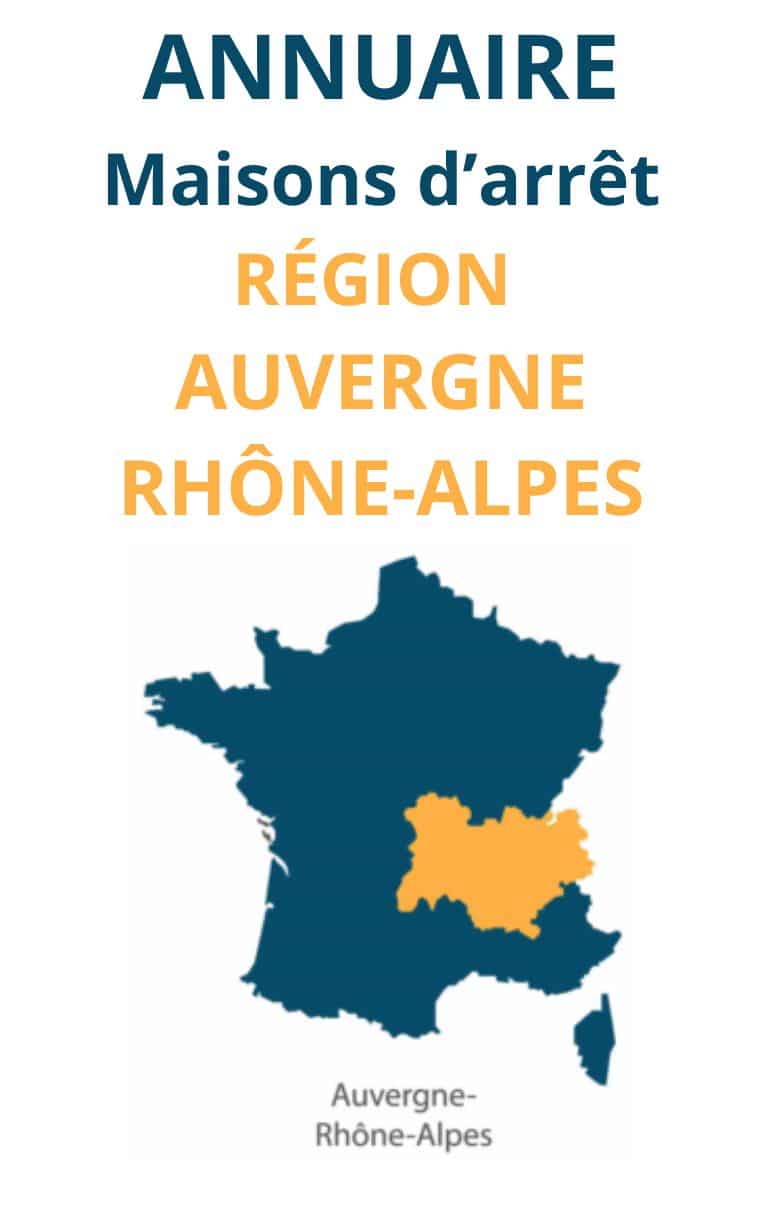 Annuaire maisons d'arrêt Auvergne Rhône Alpes
