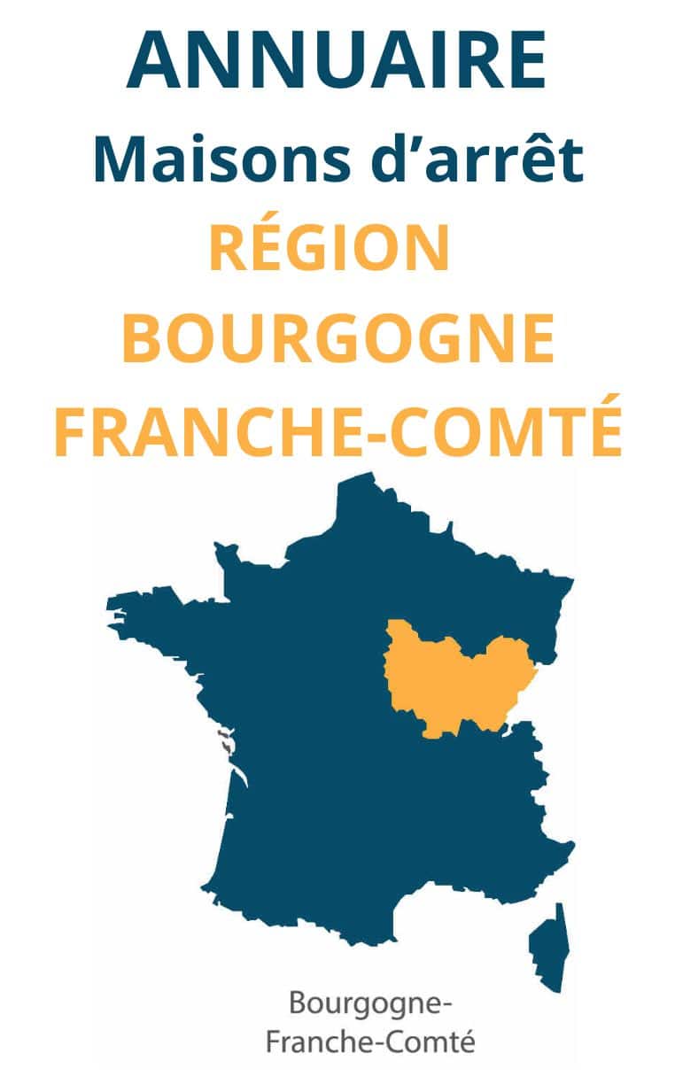Annuaire maison arrêt prison Bourgogne-Franche-Comté