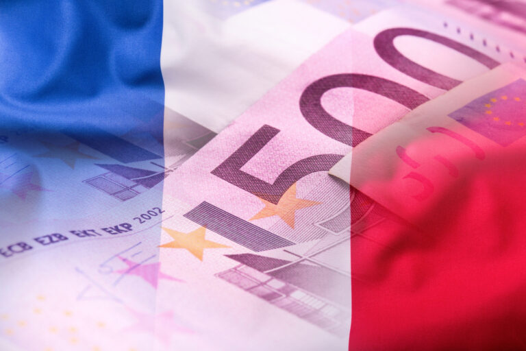 Aide financière de l'état argent drapeau français