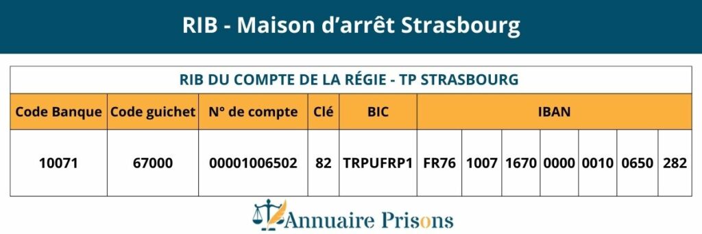 RIB prison Strasbourg