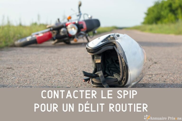 contacter le SPIP pour un délit routier