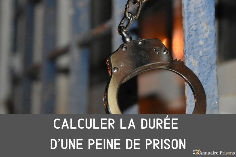 calcul durée peine de prison