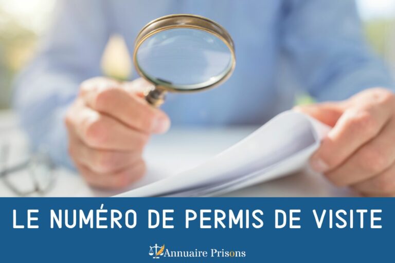 le numéro de permis de visite