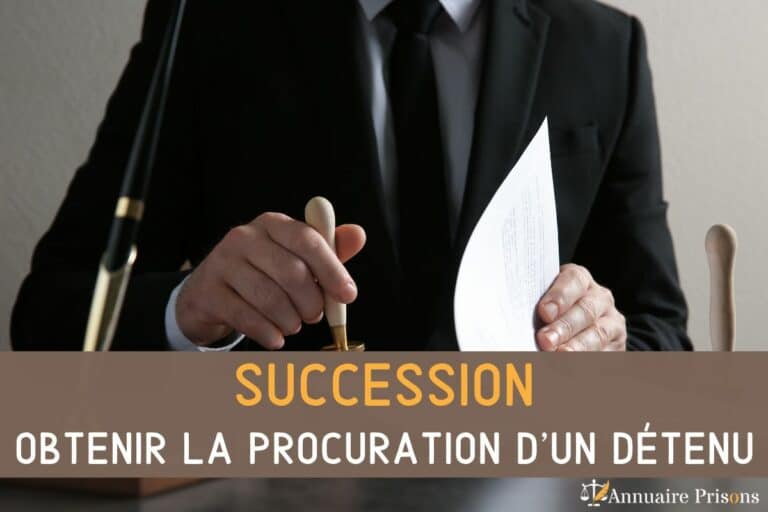 procuration succession détenu