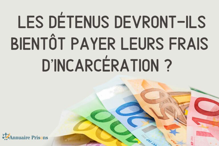 frais incarcération détenus